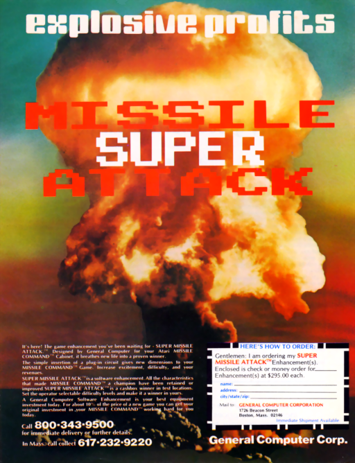 Super Missile Attack MAME2003Plus Game Cover